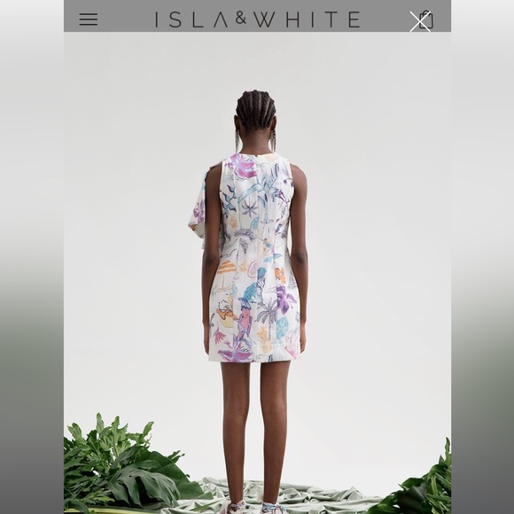 Isla & White dress with ruffle, brand new - Picture 4 of 7